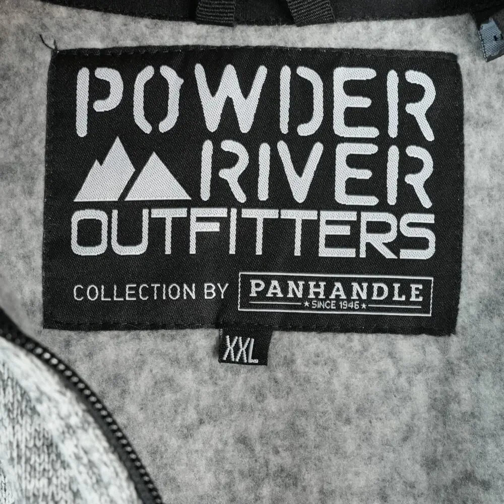 Powder River Outfitters Jacket Kids‎ XXL Knit Melange Gray Pullover DK92C01485